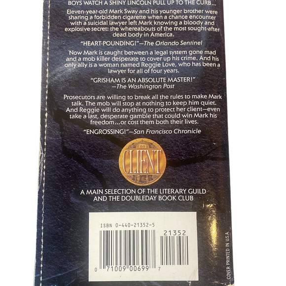 Boom Bundle: The Client by John Grisham & Final Argument by Clifford Irving - Picture 3 of 9